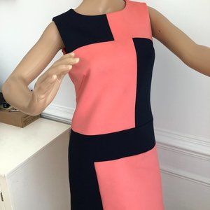 Donna Karan Color-block Dress